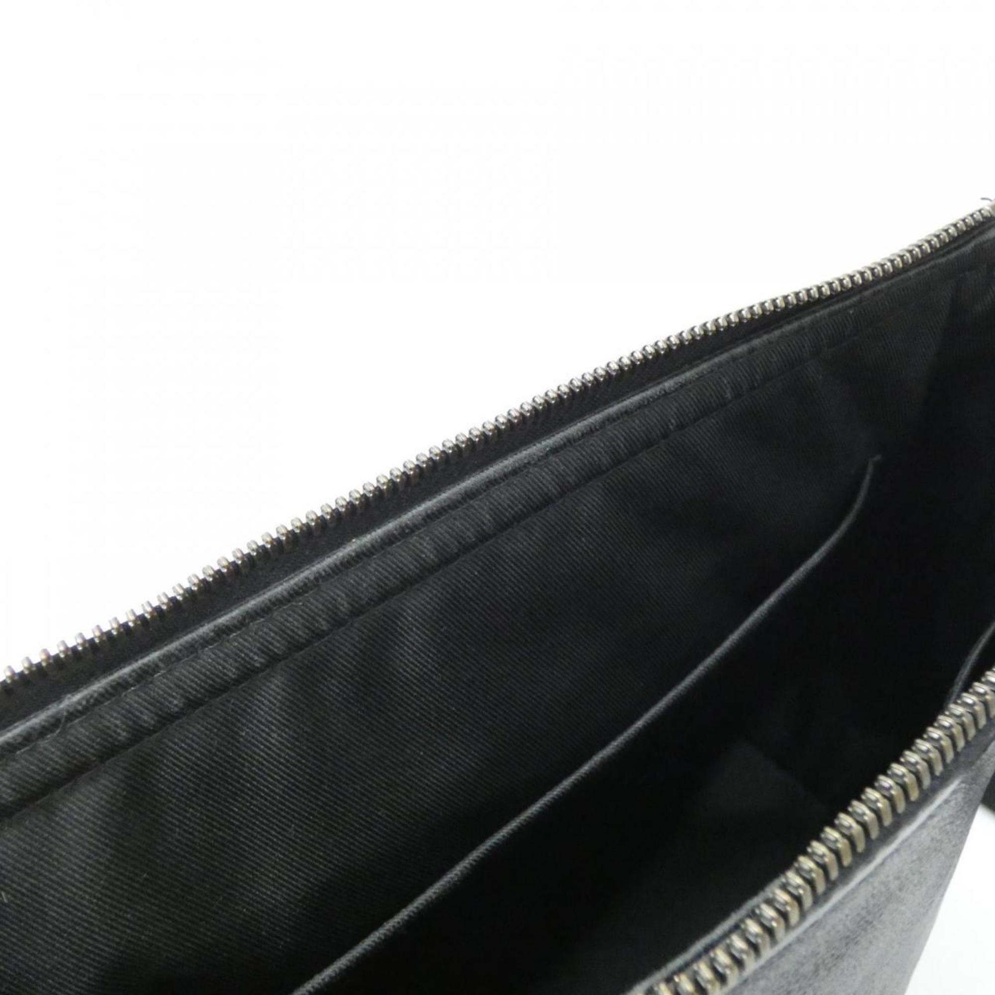 Louis Vuitton Black Coated Canvas Shoulder Bag (Pre-Owned)