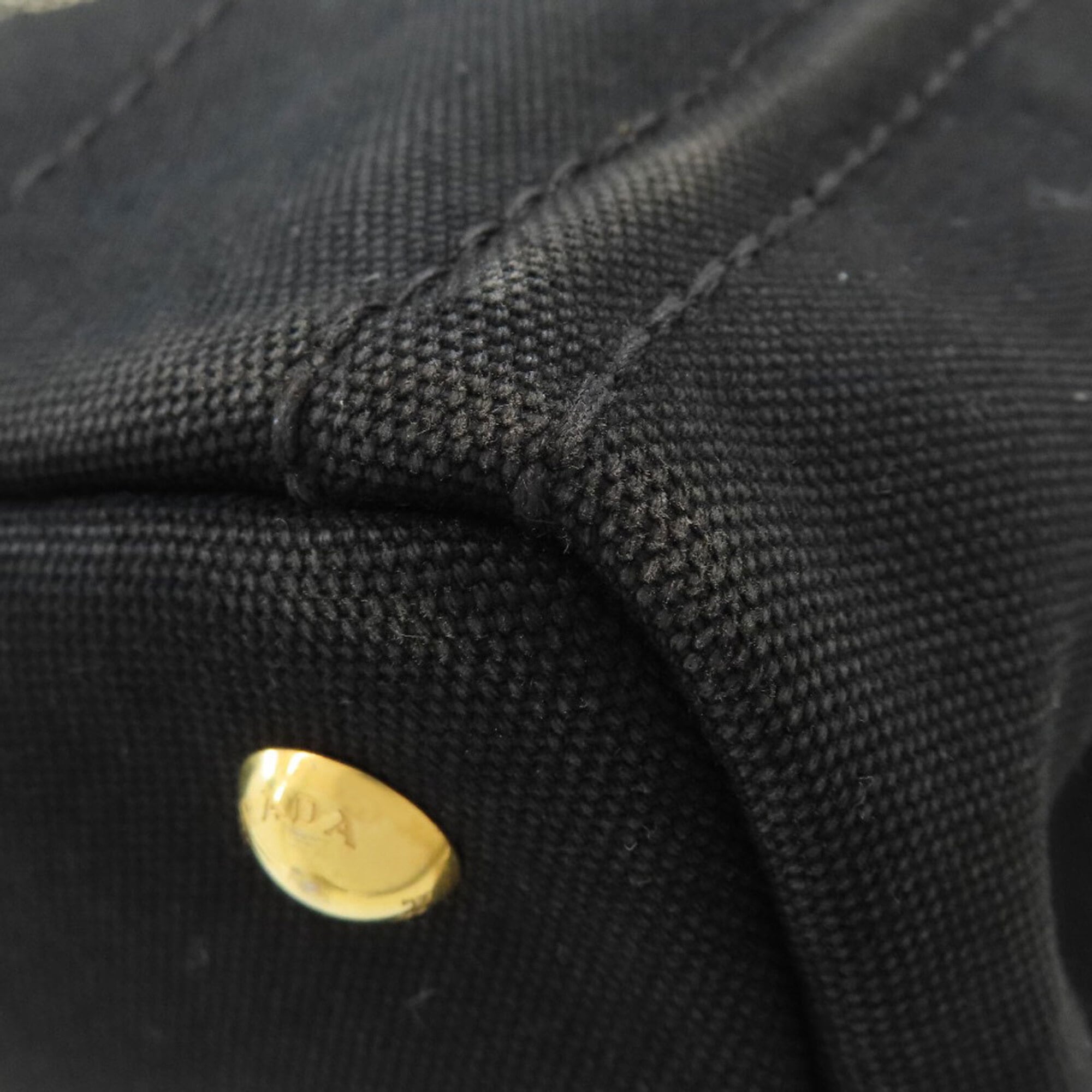 Prada Black Canvas Tote Bag (Pre-Owned)