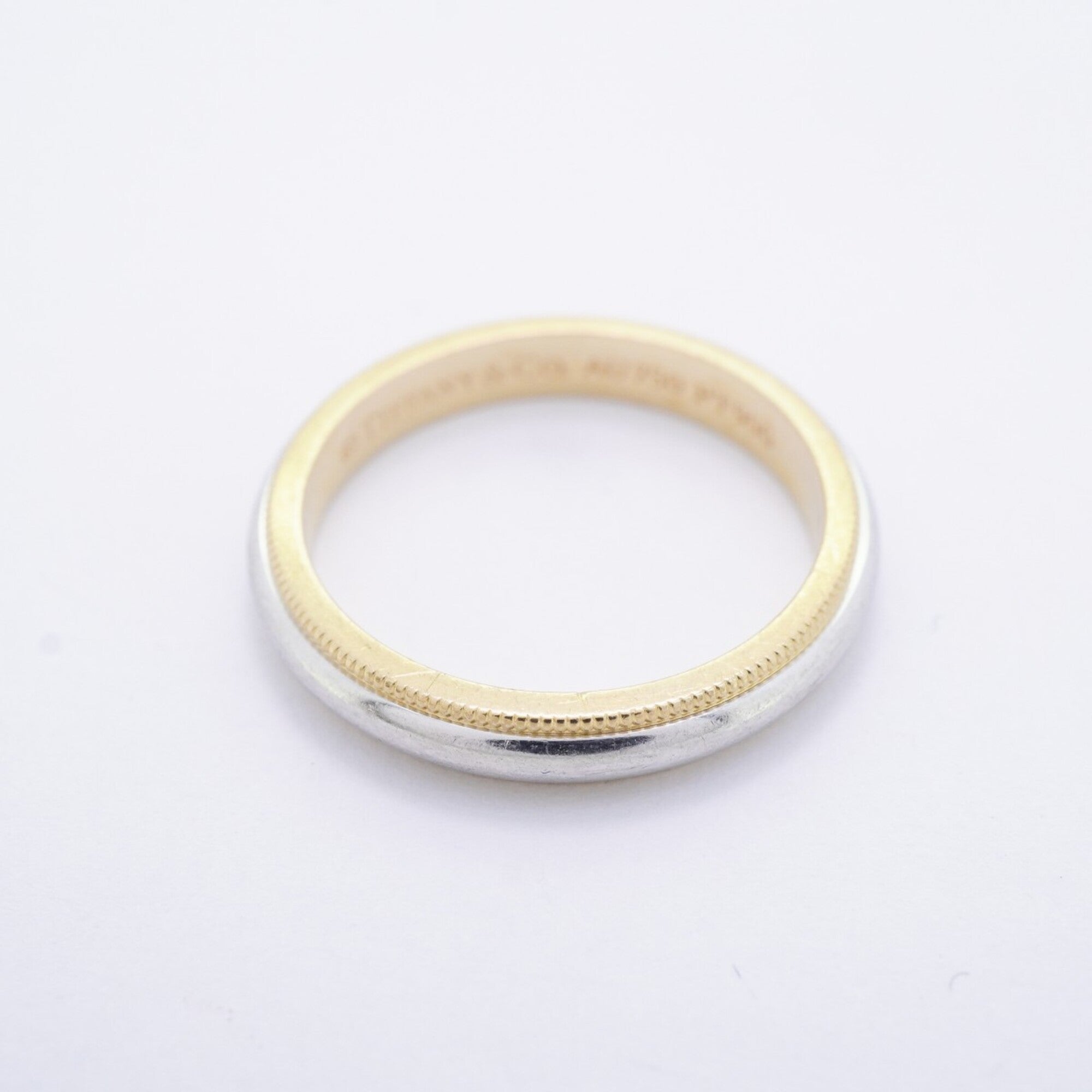 Tiffany Yellow Gold (18K) Platinum 950 Band Ring (Pre-Owned)