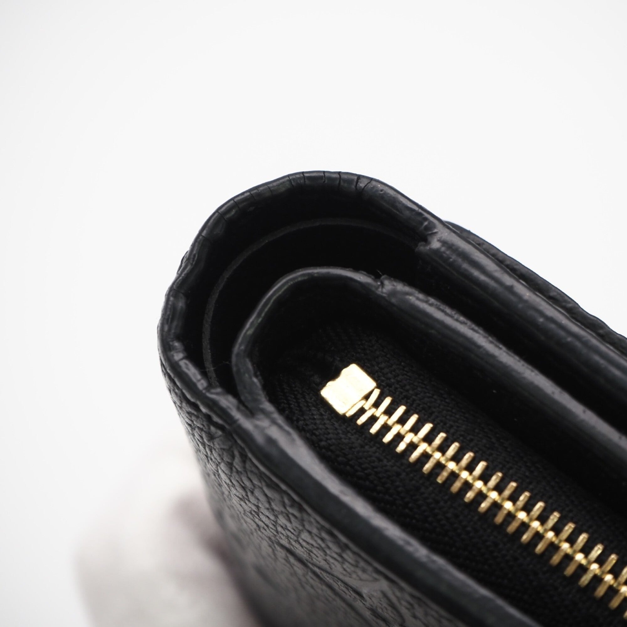 Louis Vuitton Monogram Empreinte Black Noir Leather Wallet (Bi-Fold) (Pre-Owned)