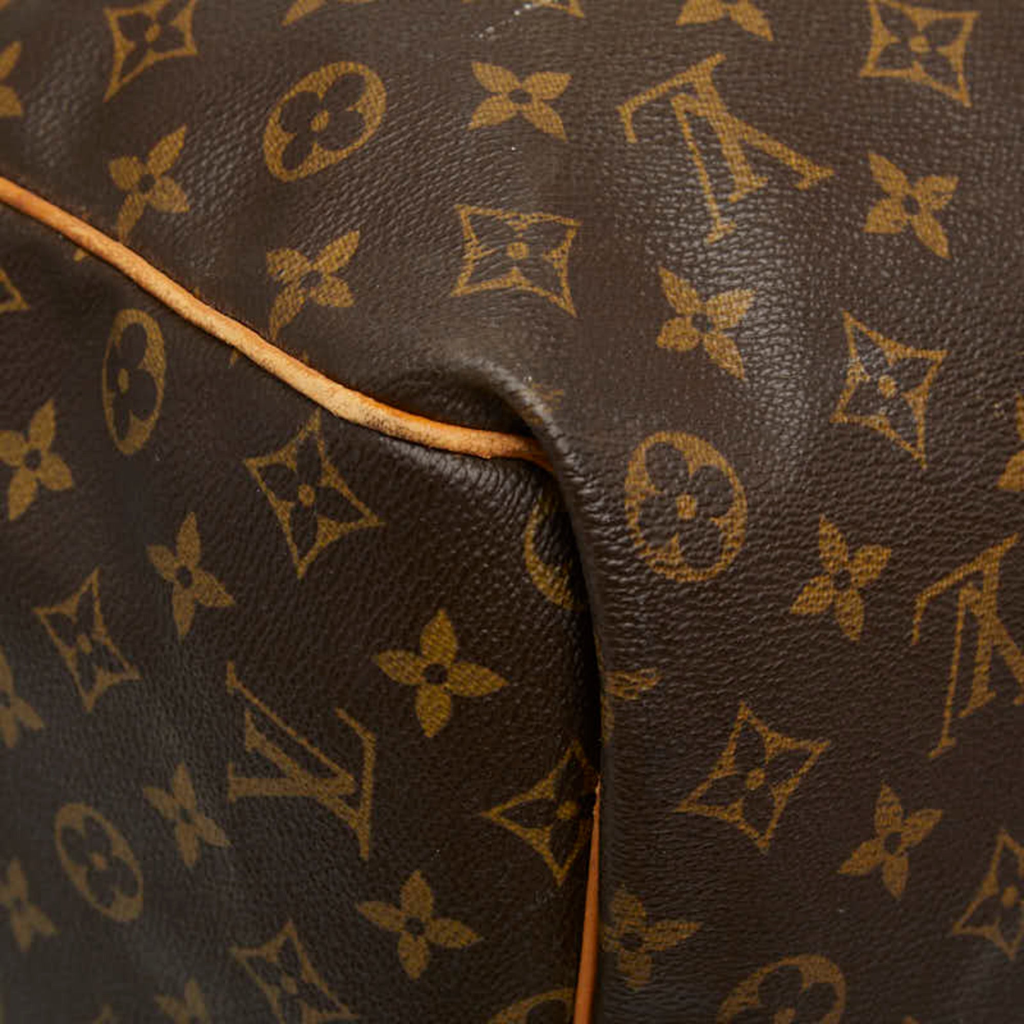 Louis Vuitton Brown Pvc Leather Boston Bag (Pre-Owned)