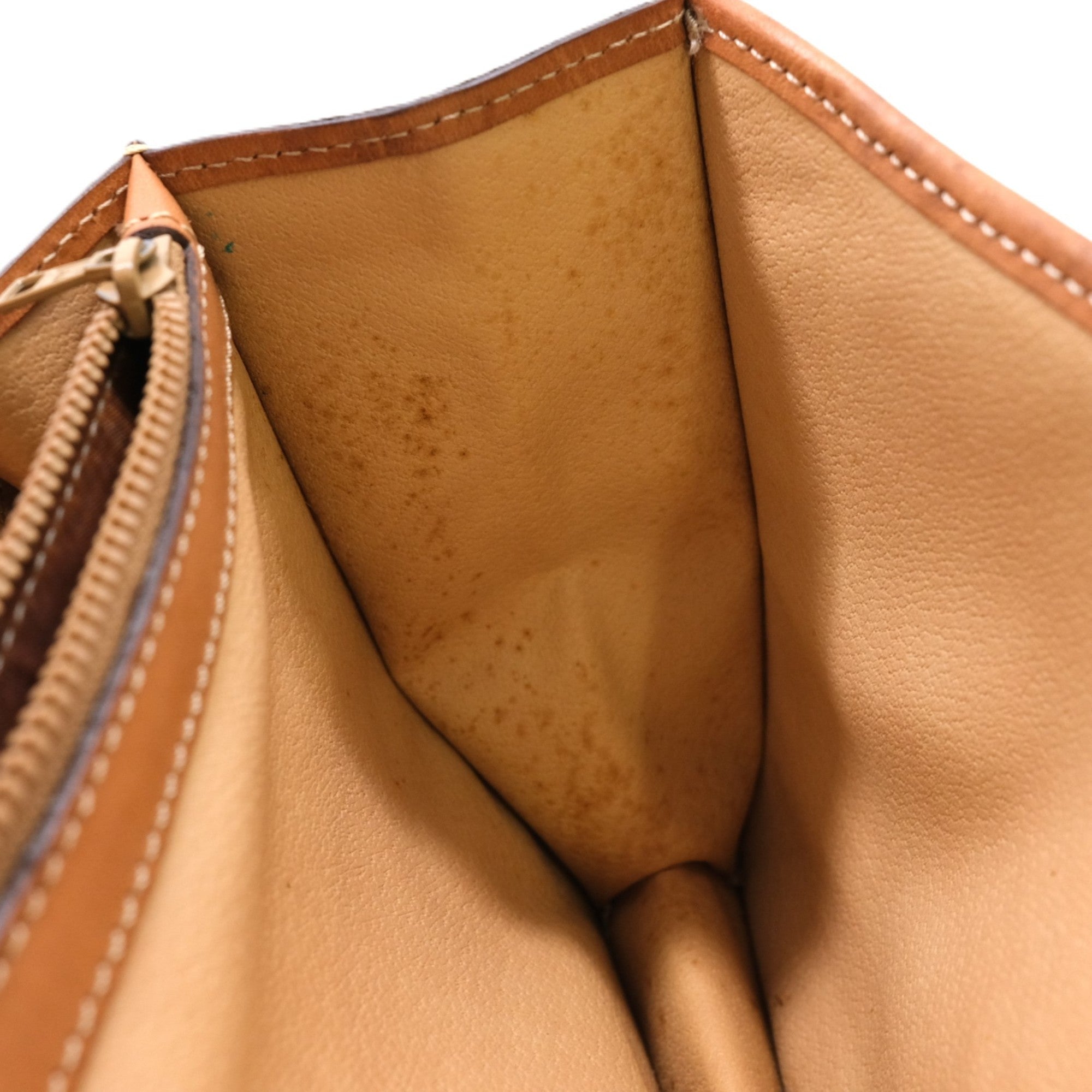 Celine Brown Pvc Leather Clutch Bag (Pre-Owned)