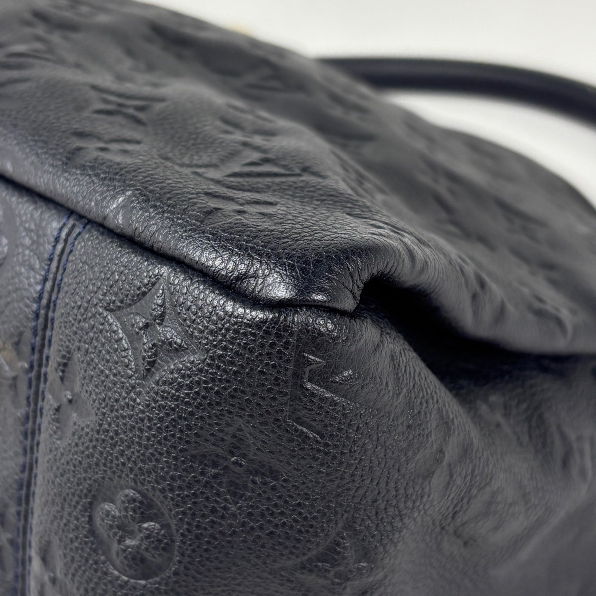 Louis Vuitton Infini Navy Monogram Empreinte Shoulder Bag (Pre-Owned)