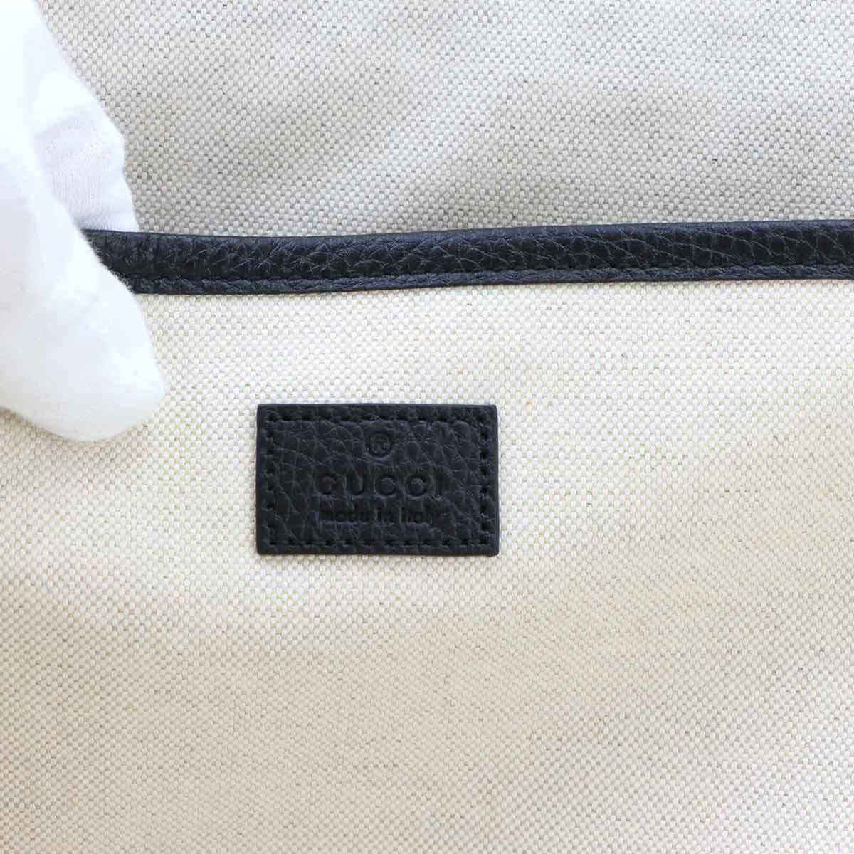 Gucci Black Leather Clutch Bag Document Case (Pre-Owned)