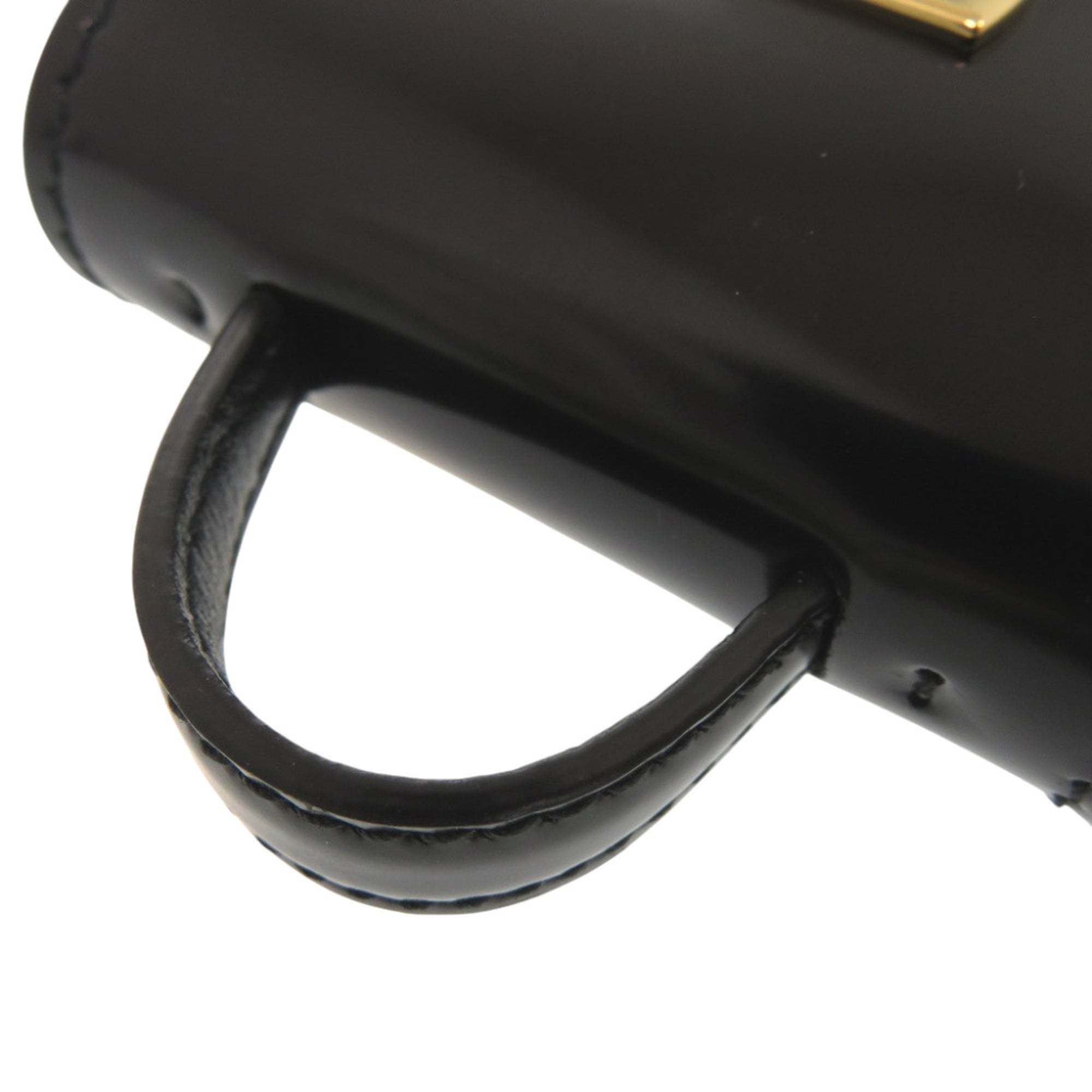 Salvatore Ferragamo Black Leather Shoulder Bag (Pre-Owned)