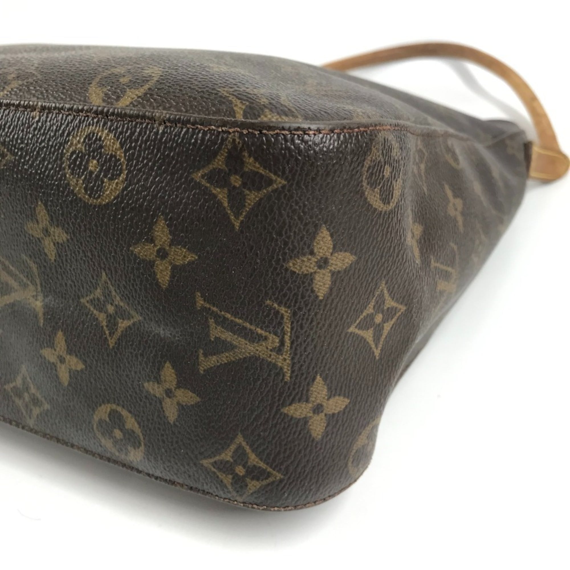 Louis Vuitton Brown Monogram Canvas Handbag Shoulder Bag (Pre-Owned)