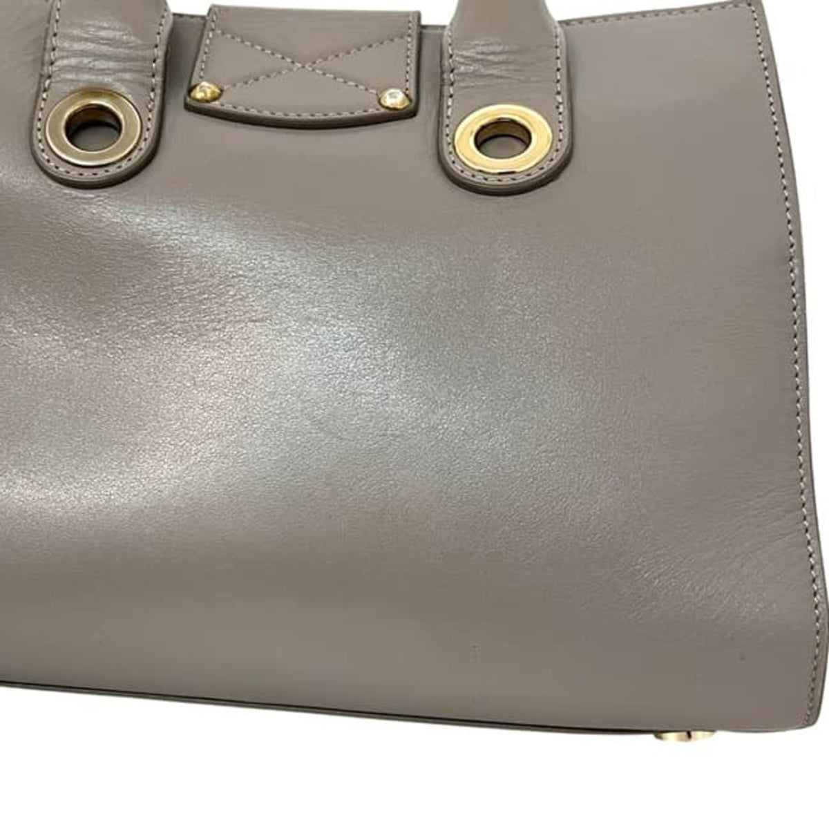 Jimmy Choo Gray Leather Handbag (Pre-Owned)