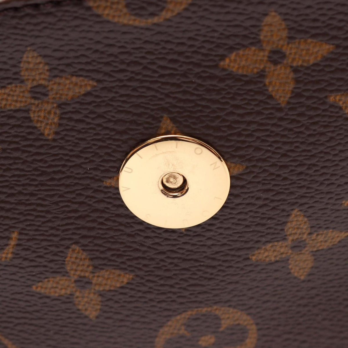Louis Vuitton Brown Monogram Coated Canvas Leather Handbag (Pre-Owned)