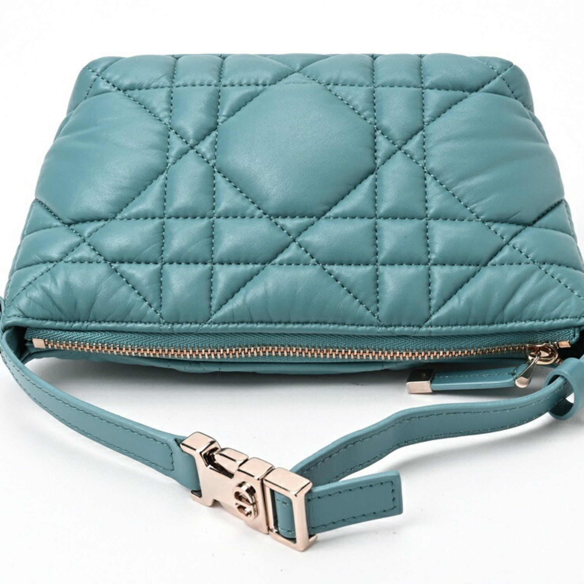Christian Dior Blue Leather Handbag (Pre-Owned)