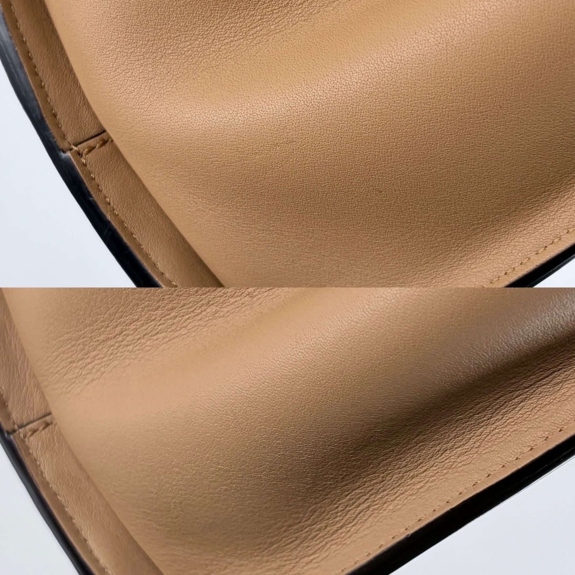 Fendi Peekaboo Brown Leather Handbag Shoulder Bag (Pre-Owned)