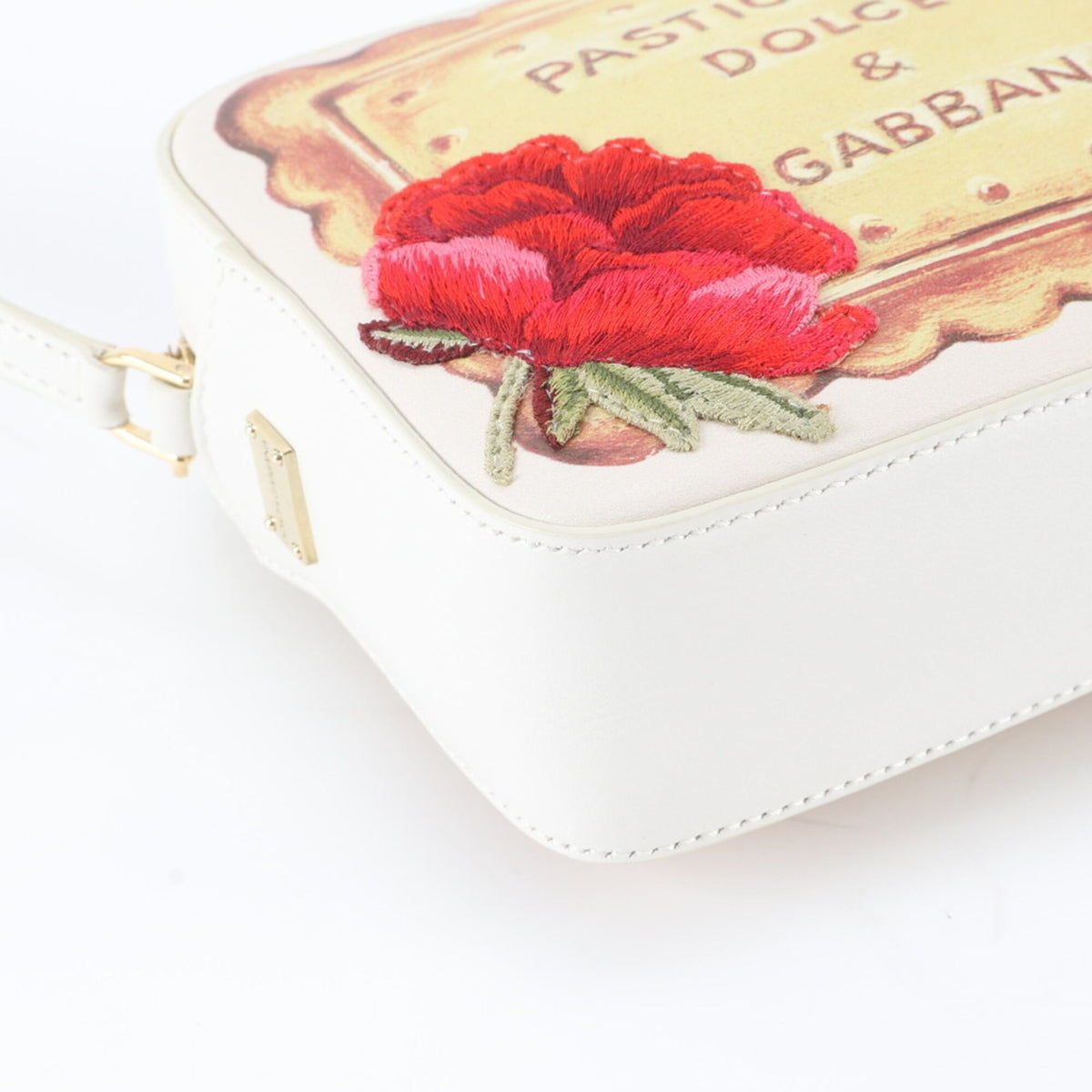 Dolce & Gabbana Ivory Multi-Color Leather Shoulder Bag (Pre-Owned)