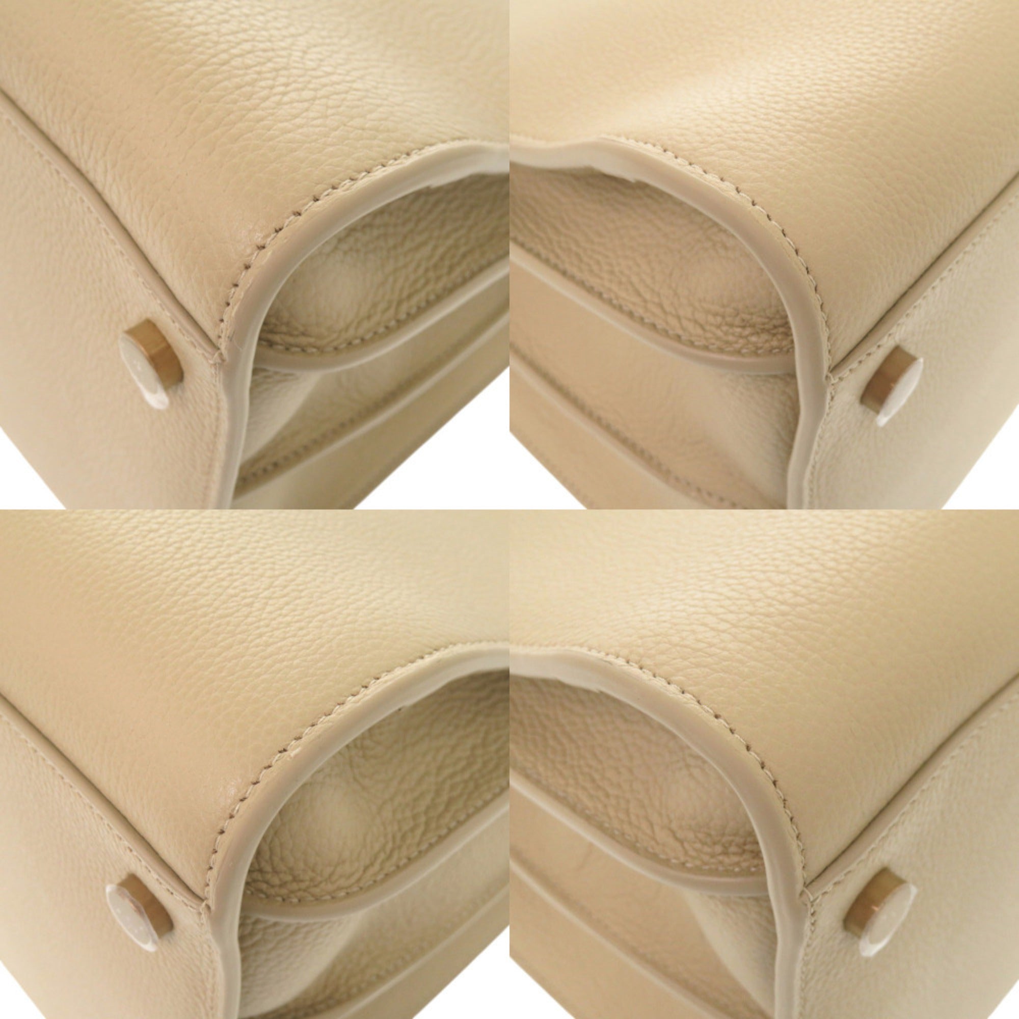 Yves Saint Laurent Beige Leather Handbag Shoulder Bag (Pre-Owned)