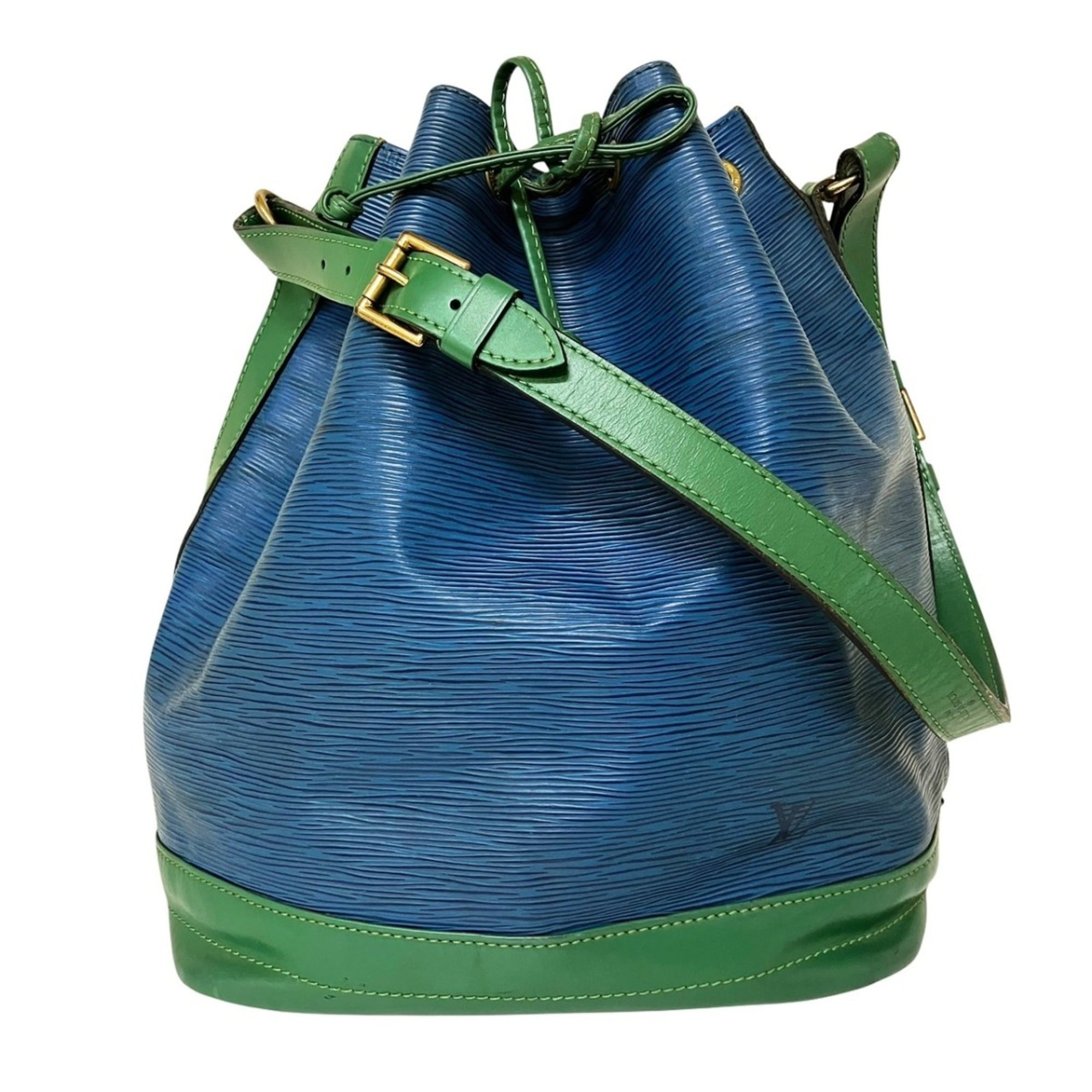 Louis Vuitton Blue Galle Green Epi Leather Shoulder Bag (Pre-Owned)