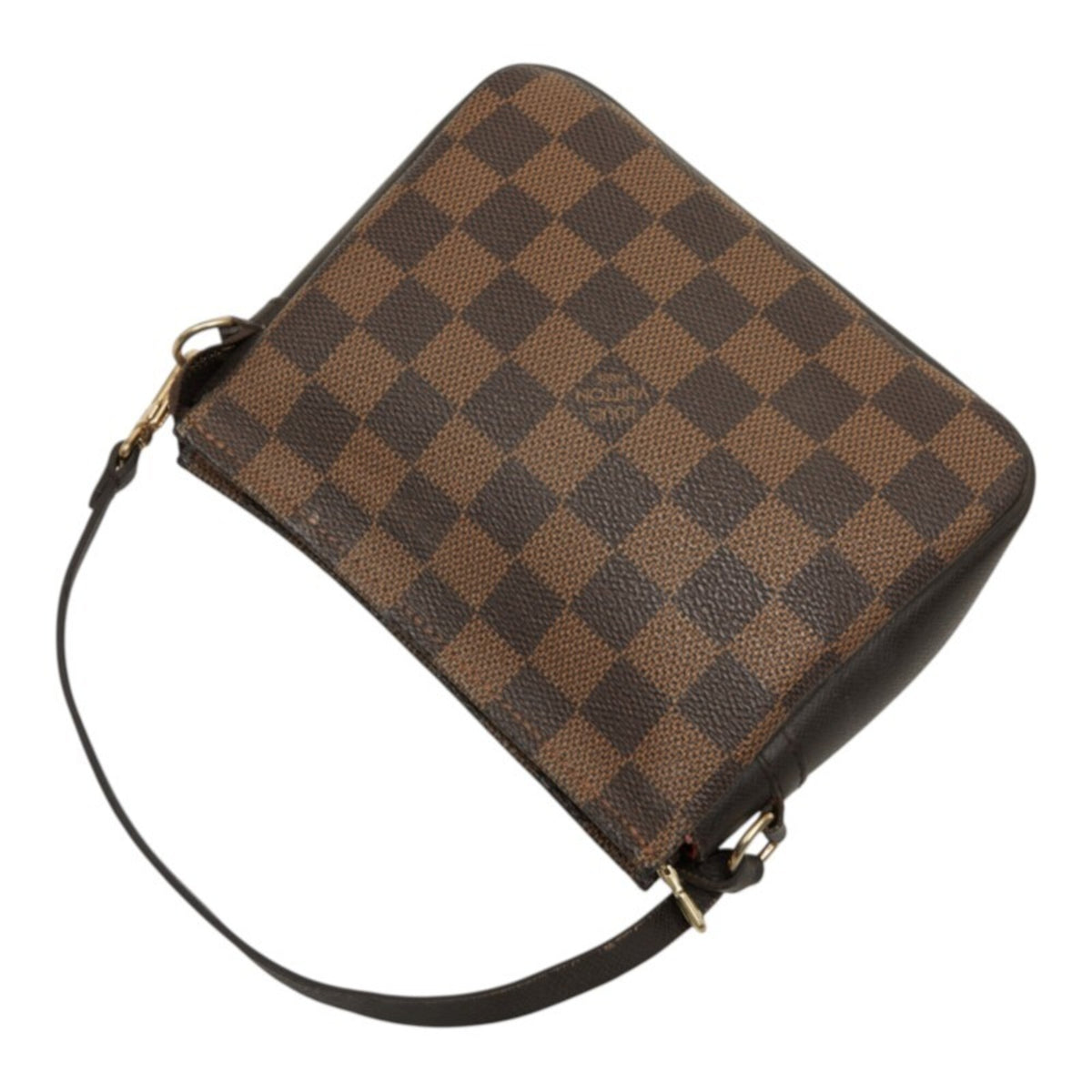 Louis Vuitton Brown Pvc Leather Handbag Pouch (Pre-Owned)