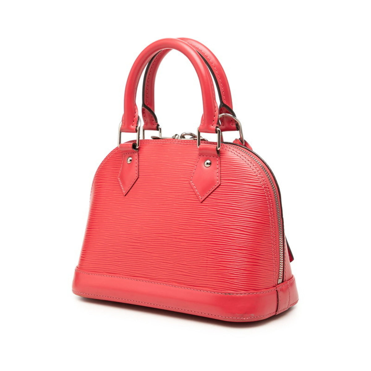 Louis Vuitton Red Color Leather Handbag Shoulder Bag (Pre-Owned)