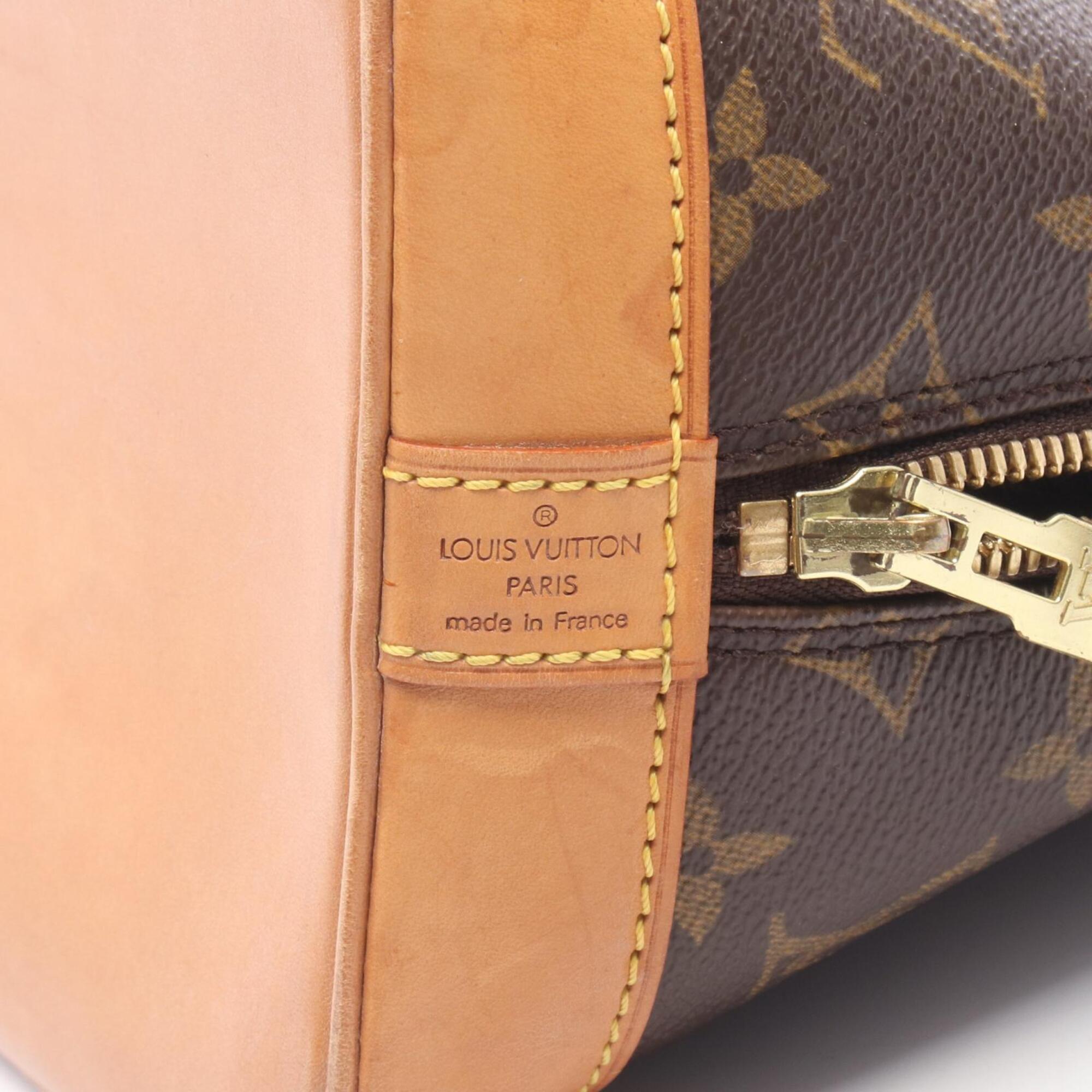 Louis Vuitton Brown Coated Canvas Pvc Monogram Leather Handbag (Pre-Owned)