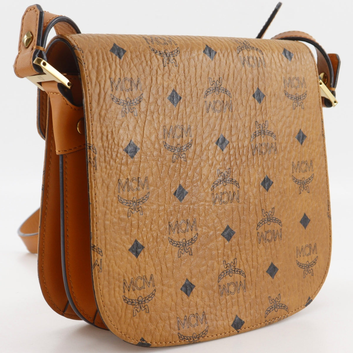 Mcm Brown Pvc Shoulder Bag (Pre-Owned)