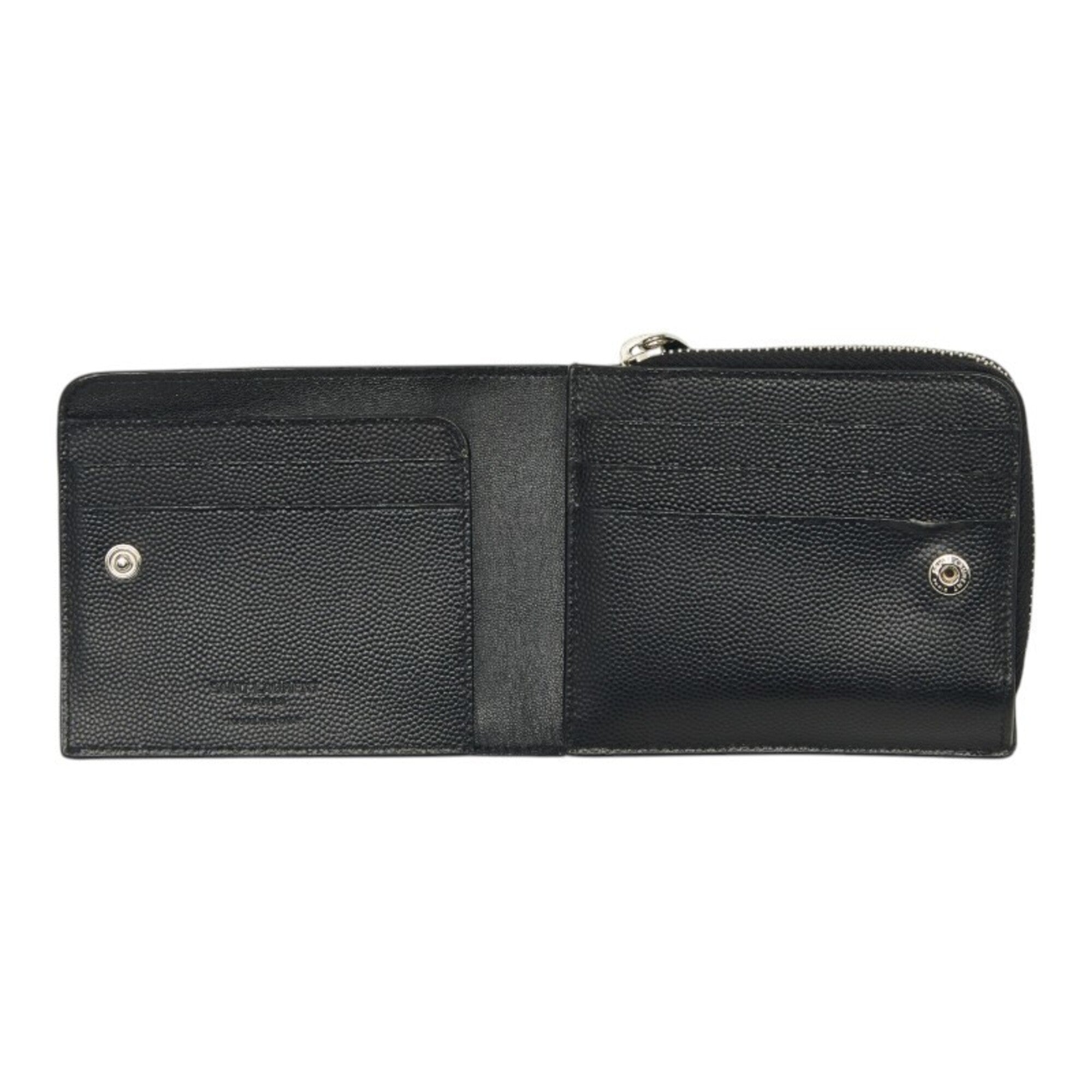 Saint Laurent Black Leather Wallet (Bi-Fold) (Pre-Owned)