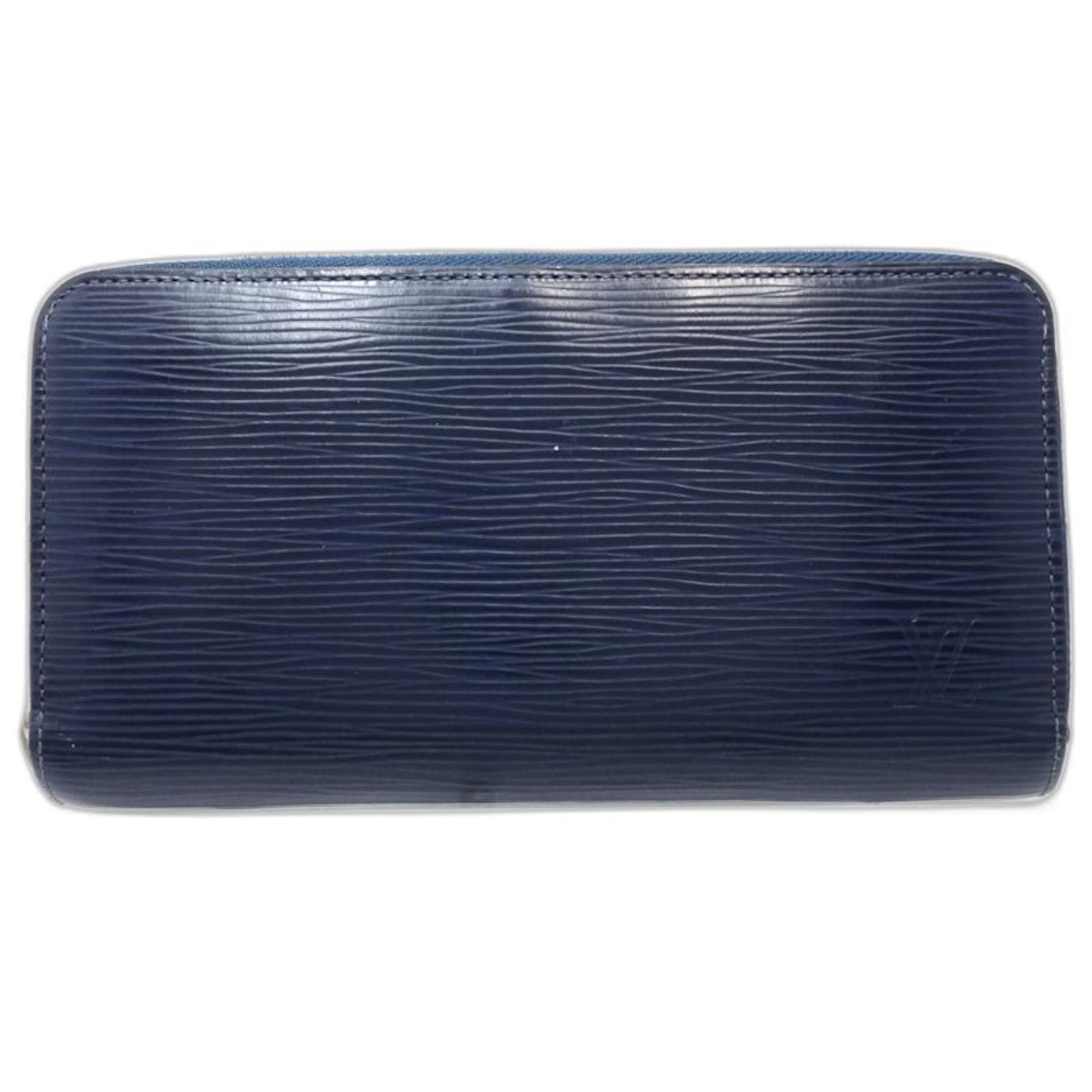 Louis Vuitton Blue Indigo Leather Long Wallet (Bi-Fold) (Pre-Owned)