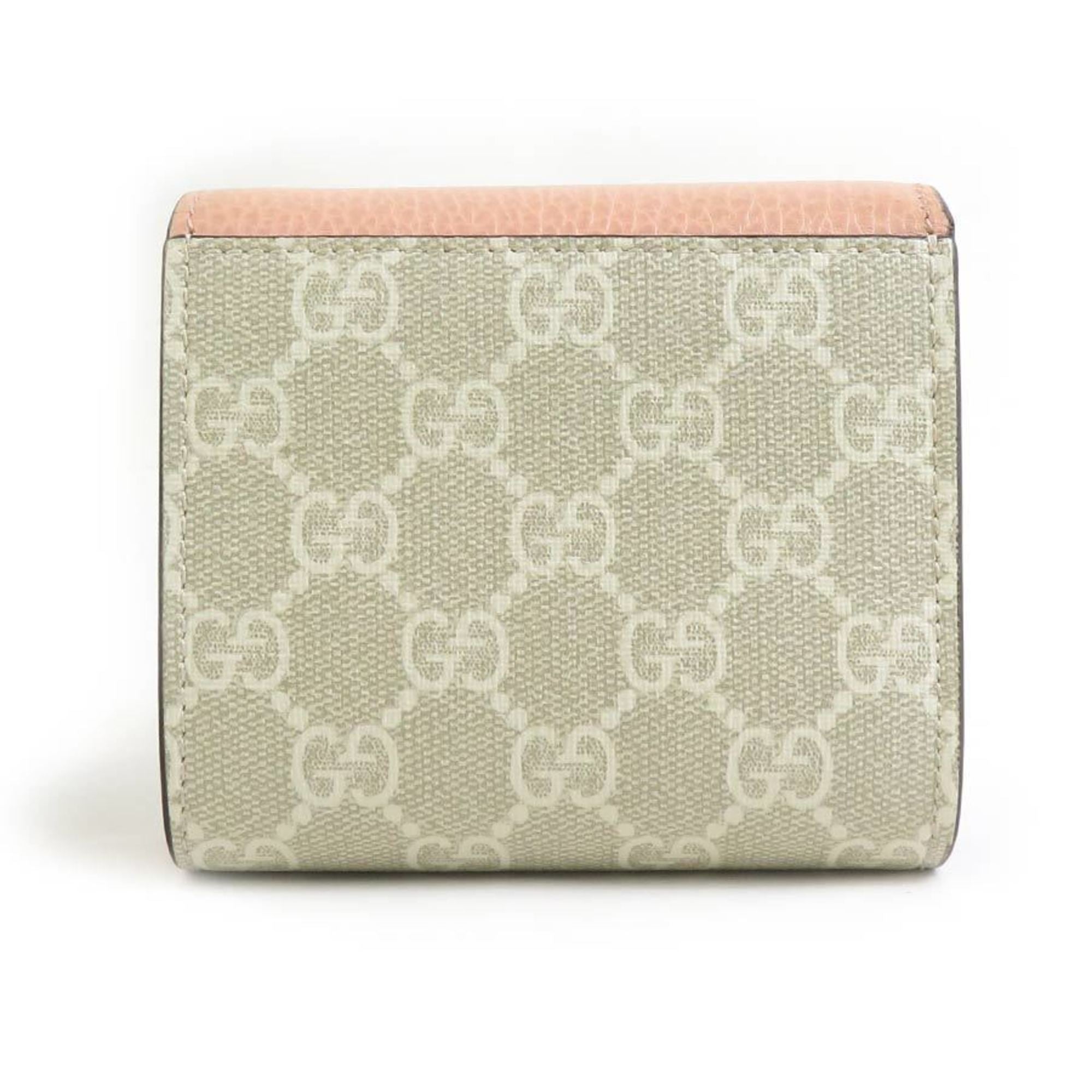 Gucci Beige Pink Leather Wallet (Bi-Fold) (Pre-Owned)