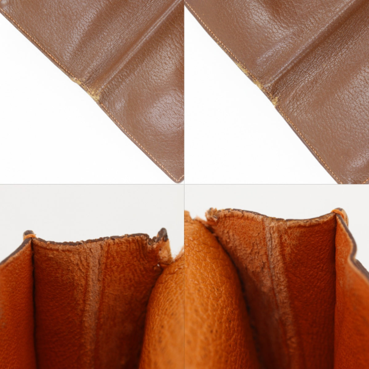 Hermes Brown Chevre Leather Long Wallet (Bi-Fold) (Pre-Owned)