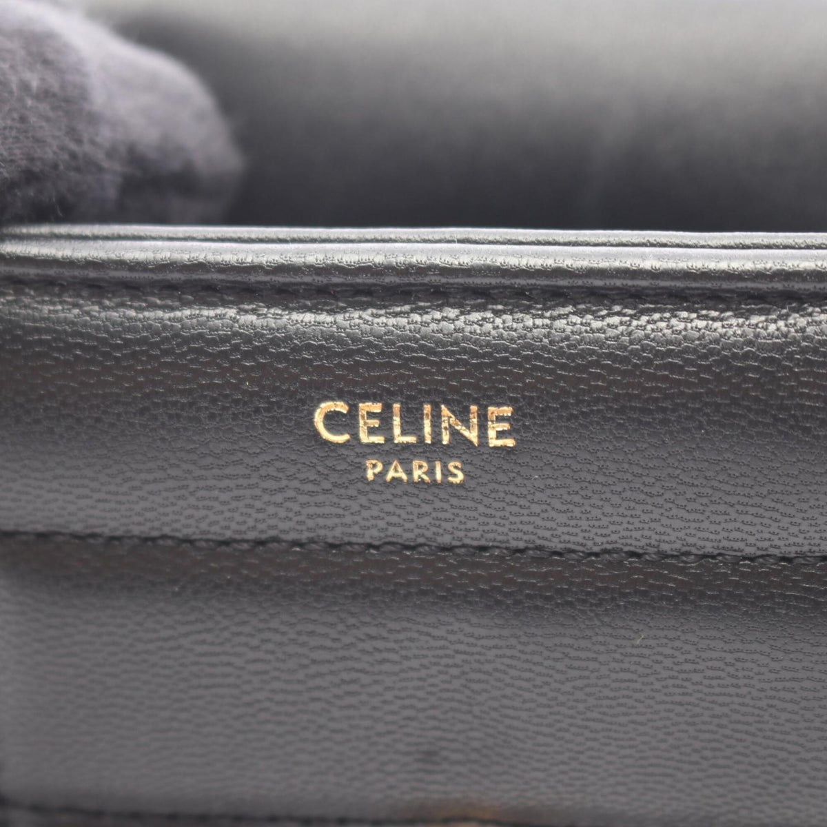 Celine Black Leather Handbag Shoulder Bag (Pre-Owned)