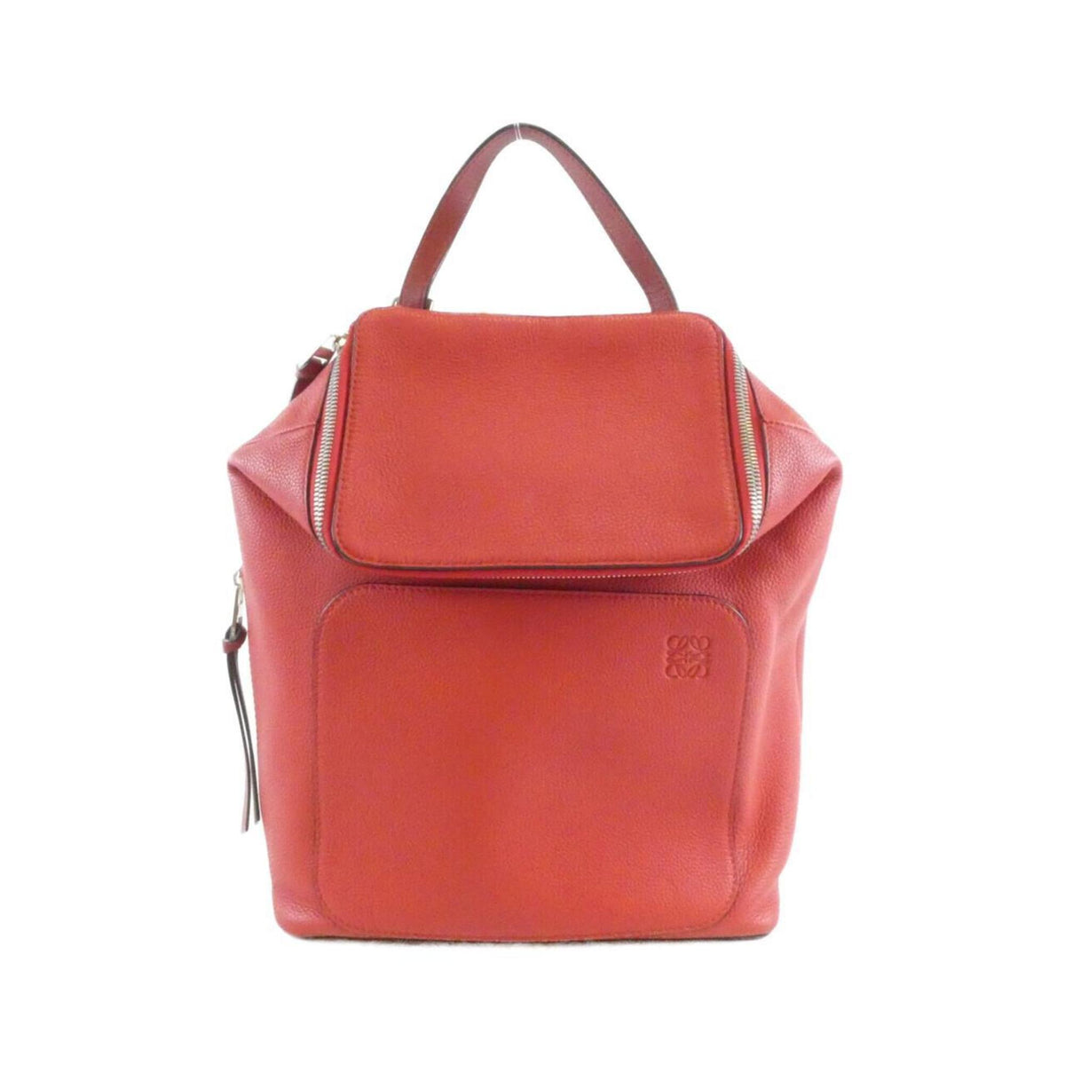 Loewe Red Color Leather Backpack (Pre-Owned)