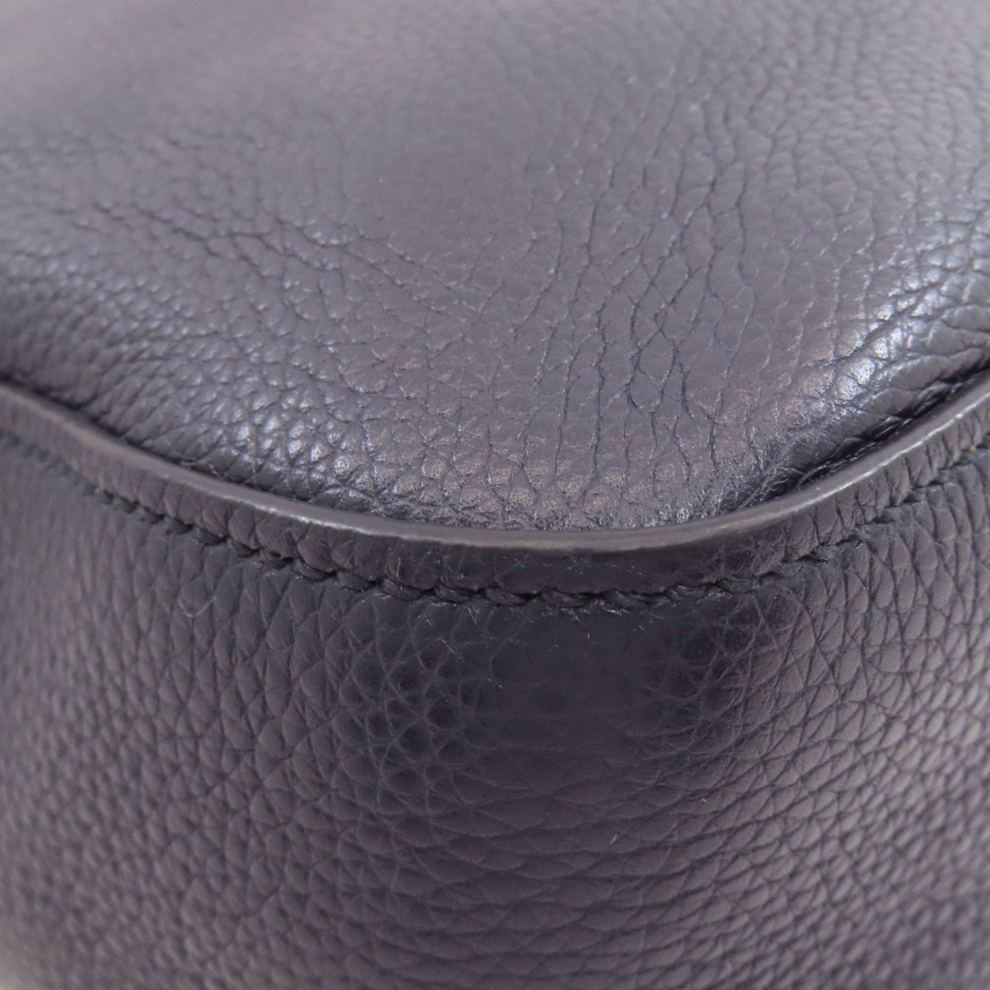 Prada Navy Leather Shoulder Bag (Pre-Owned)