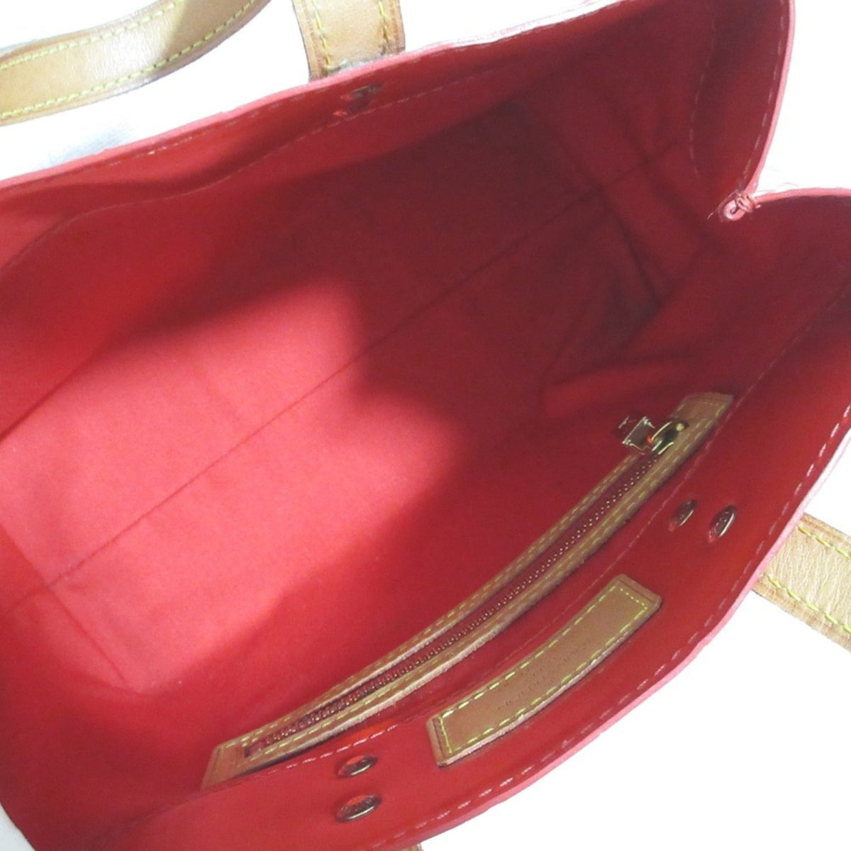 Louis Vuitton Red Color Handbag Tote Bag (Pre-Owned)