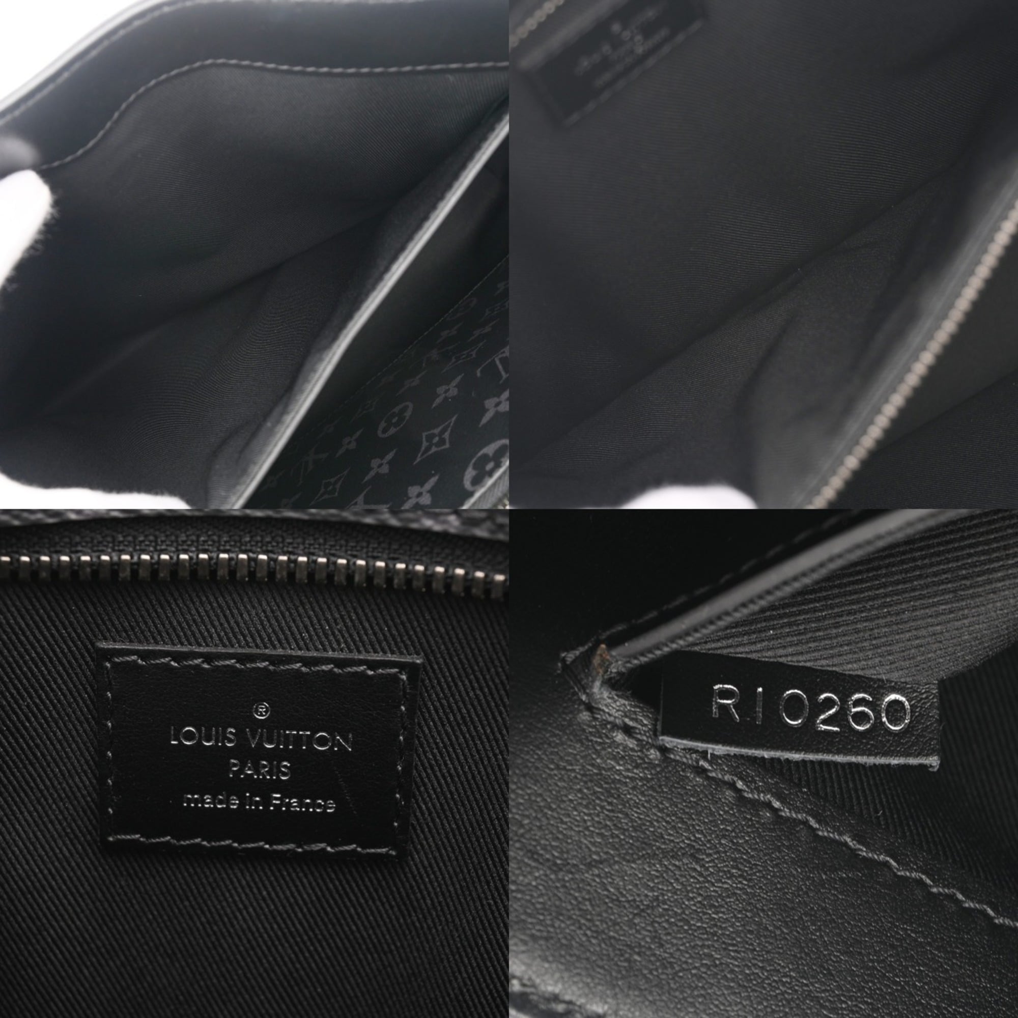 Louis Vuitton Black Gray Monogram Eclipse Monogram Eclipse Tote Bag (Pre-Owned)