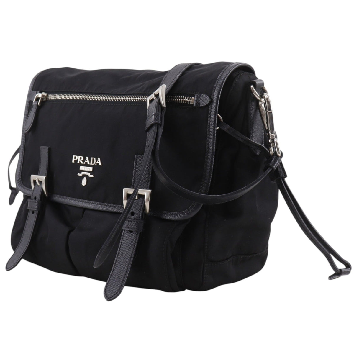 Prada Black Nylon Shoulder Bag (Pre-Owned)