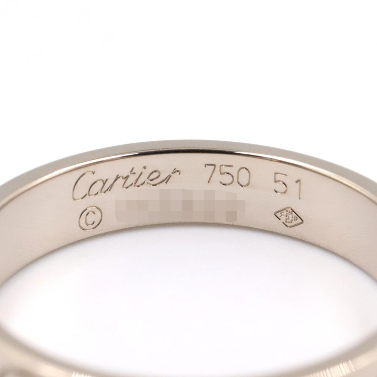 Cartier Silver White Gold (18K) Band Ring (Pre-Owned)
