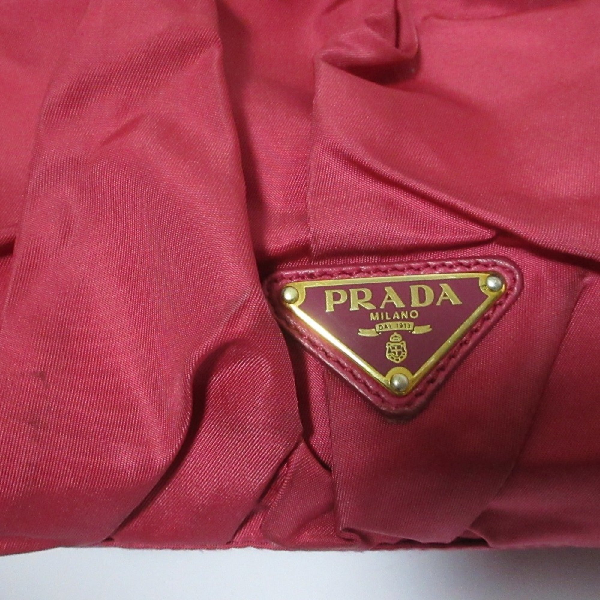 Prada Pink Nylon Handbag (Pre-Owned)