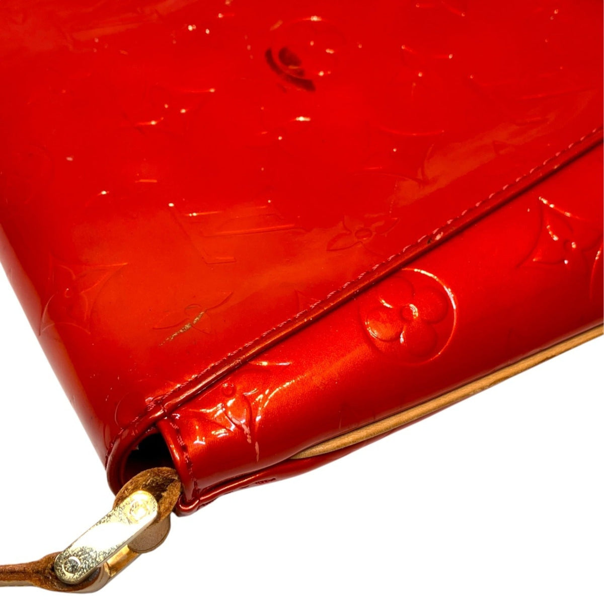 Louis Vuitton Galle Red Color Vernis Shoulder Bag (Pre-Owned)