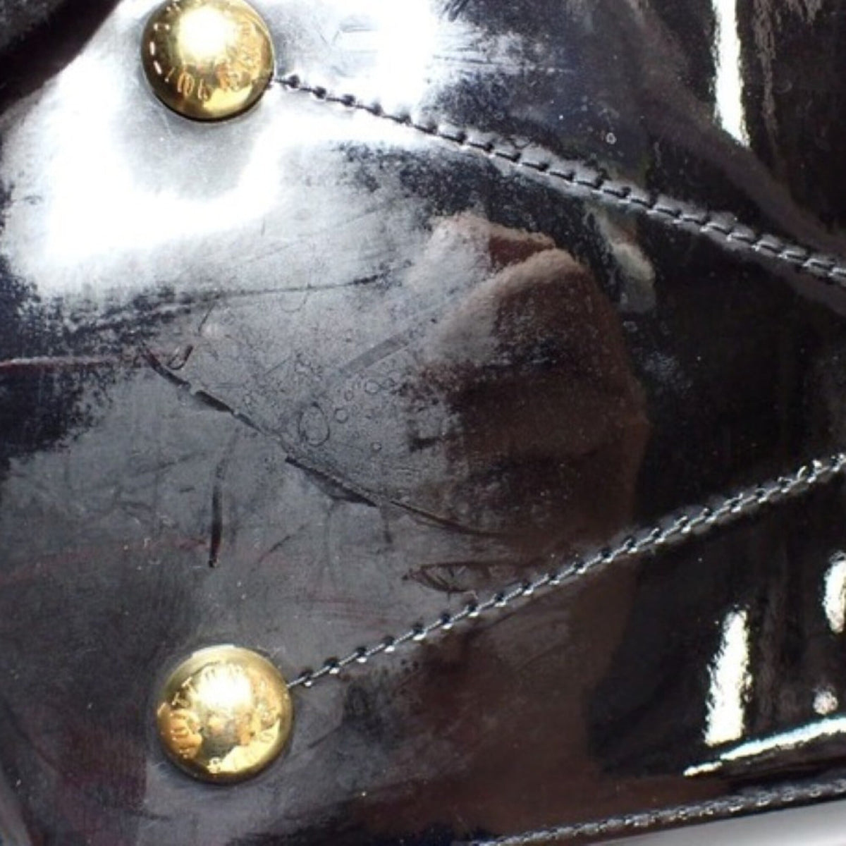 Louis Vuitton Black Noir Monogram Vernis Handbag Shoulder Bag (Pre-Owned)