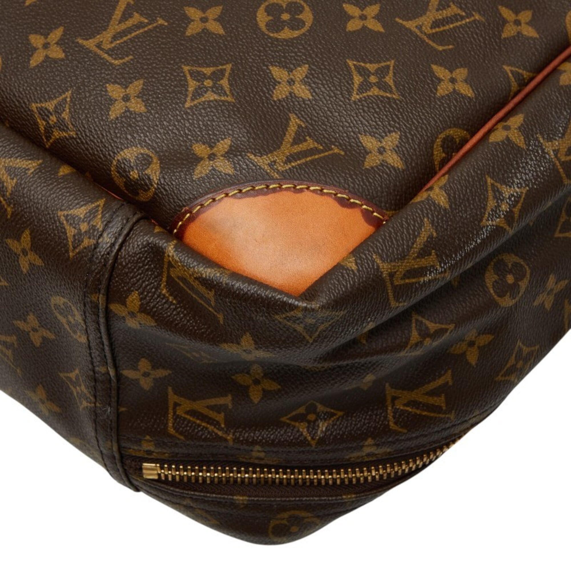 Louis Vuitton Brown Pvc Leather Boston Bag (Pre-Owned)