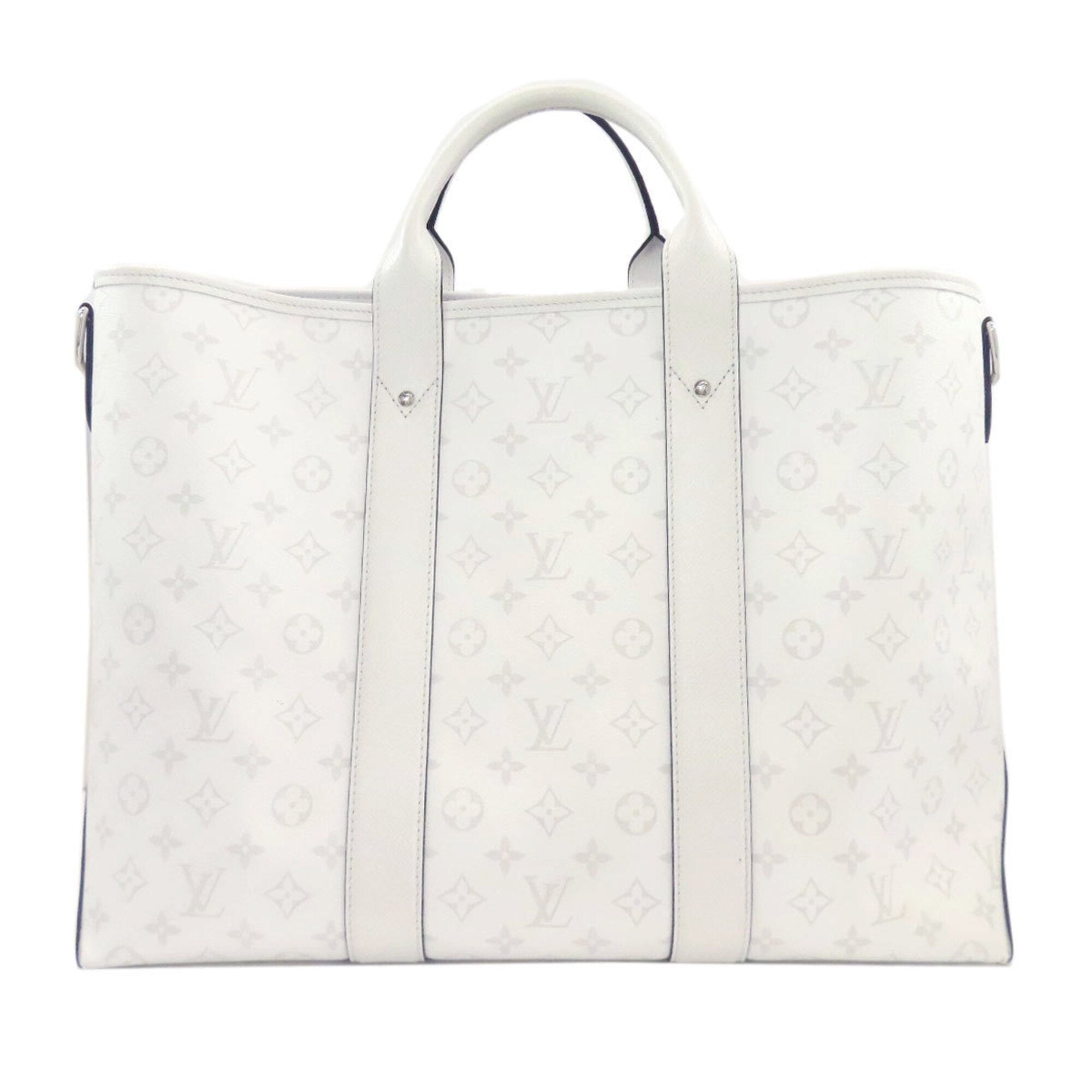 Louis Vuitton Blanc Monogram Taigarama Tote Bag (Pre-Owned)
