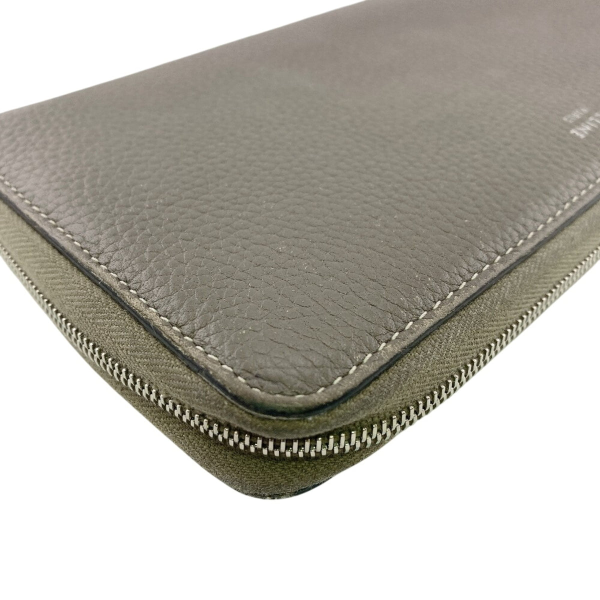 Celine Gray Yellow Leather Long Wallet (Bi-Fold) (Pre-Owned)