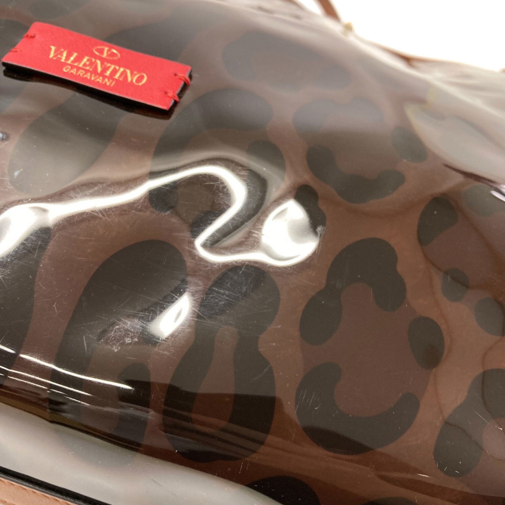Valentino Brown Vinyl Tote Bag (Pre-Owned)