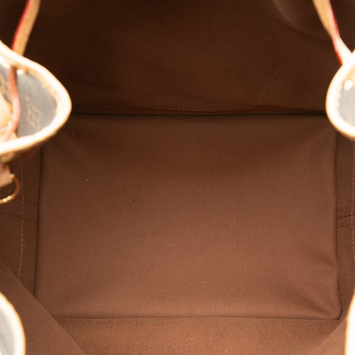 Louis Vuitton Beige Brown Pvc Leather Shoulder Bag Tote Bag (Pre-Owned)