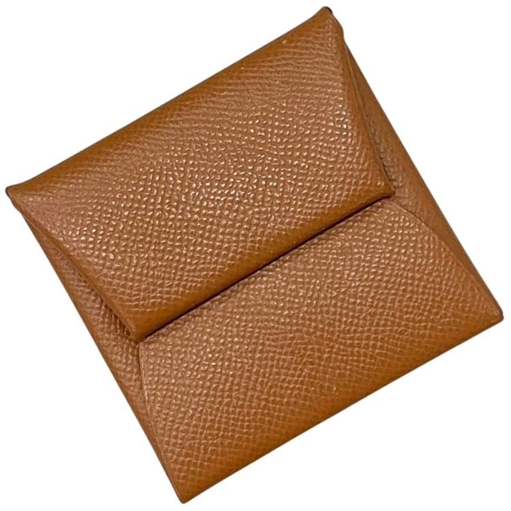 Hermes Brown Epsom Leather Coin Purse/Coin Case (Pre-Owned)