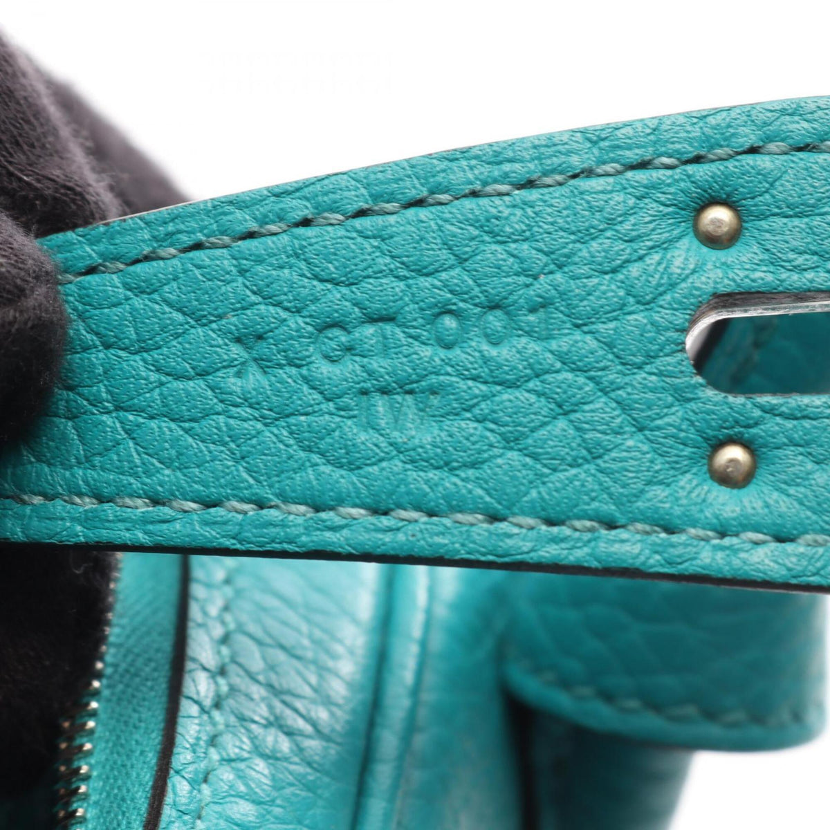 Hermes Green Taurillon Clemence Leather Leather Handbag Shoulder Bag (Pre-Owned)