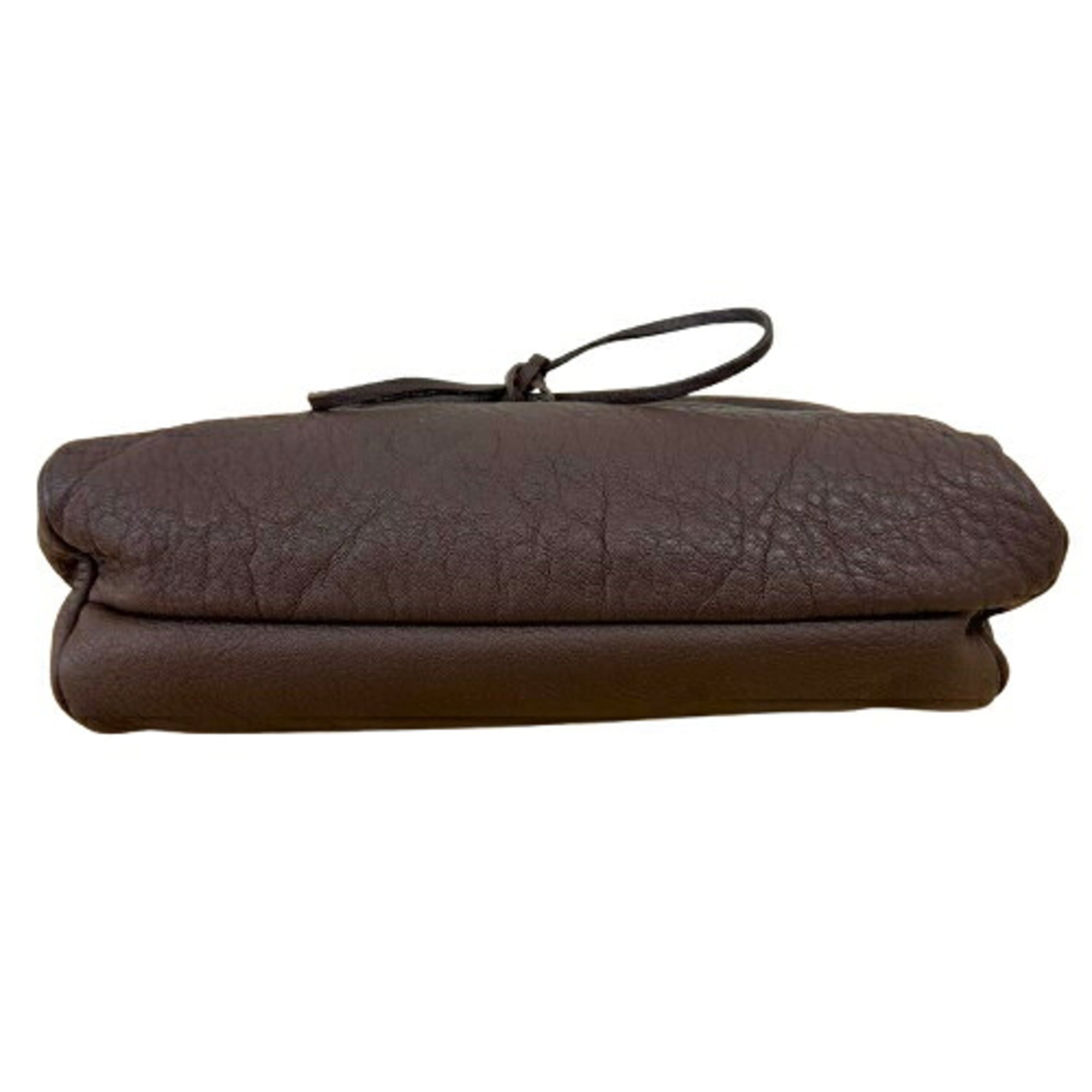 Miu Miu Brown Leather Shoulder Bag (Pre-Owned)