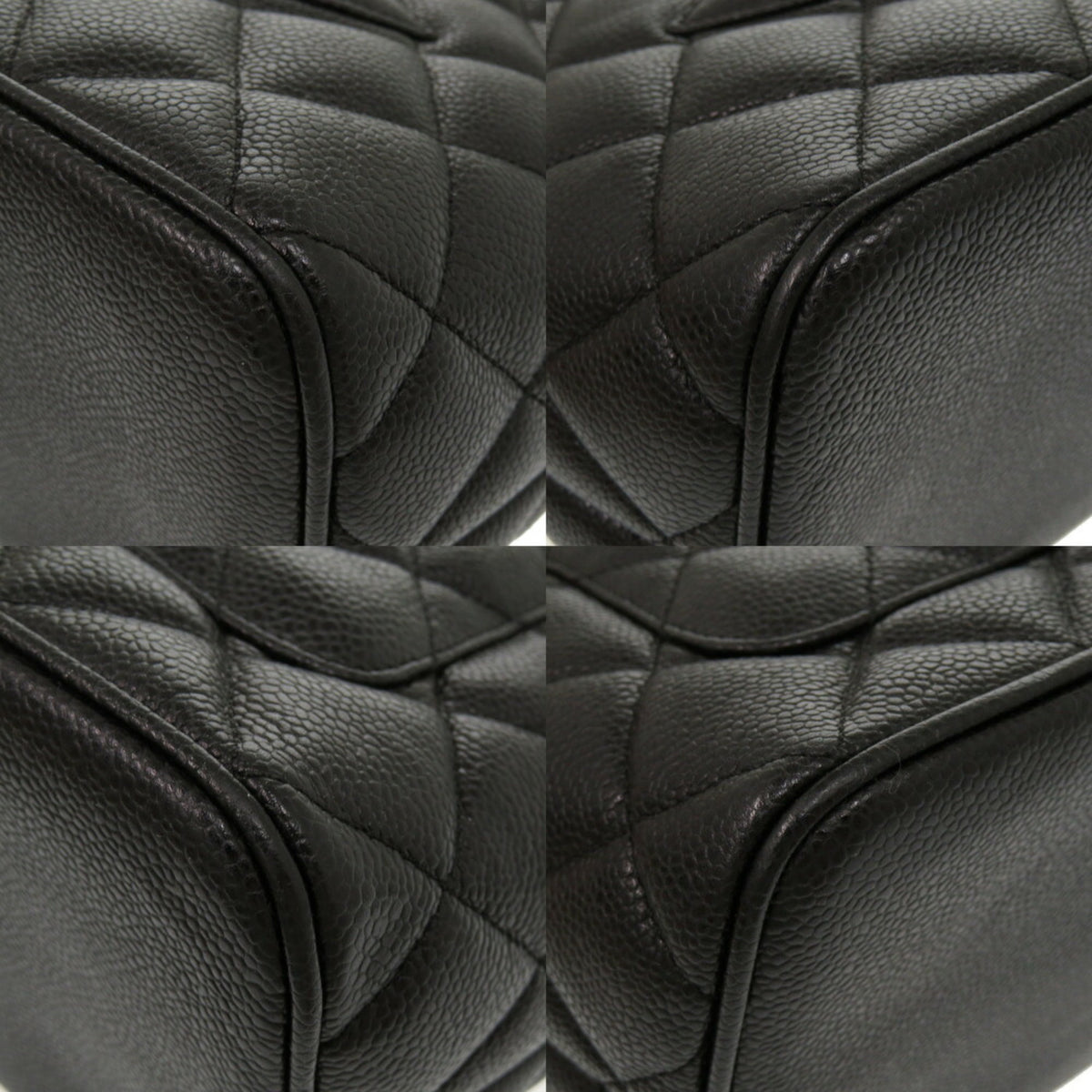 Chanel Black Grained Calfskin Tote Bag (Pre-Owned)