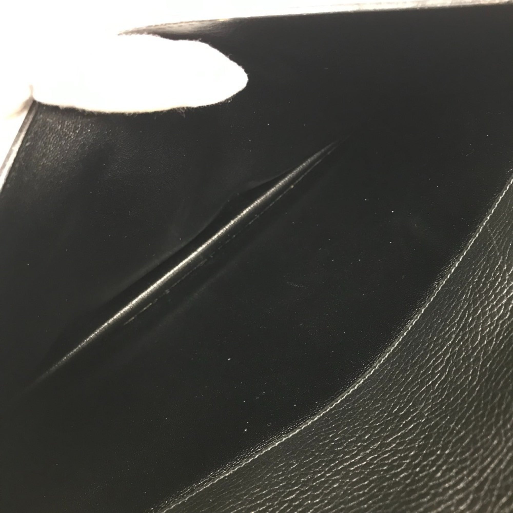 Hermes Black Leather Briefcase Handbag (Pre-Owned)