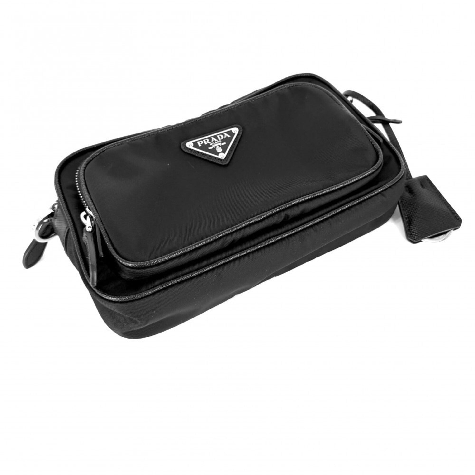 Prada Black Nylon Shoulder Bag (Pre-Owned)