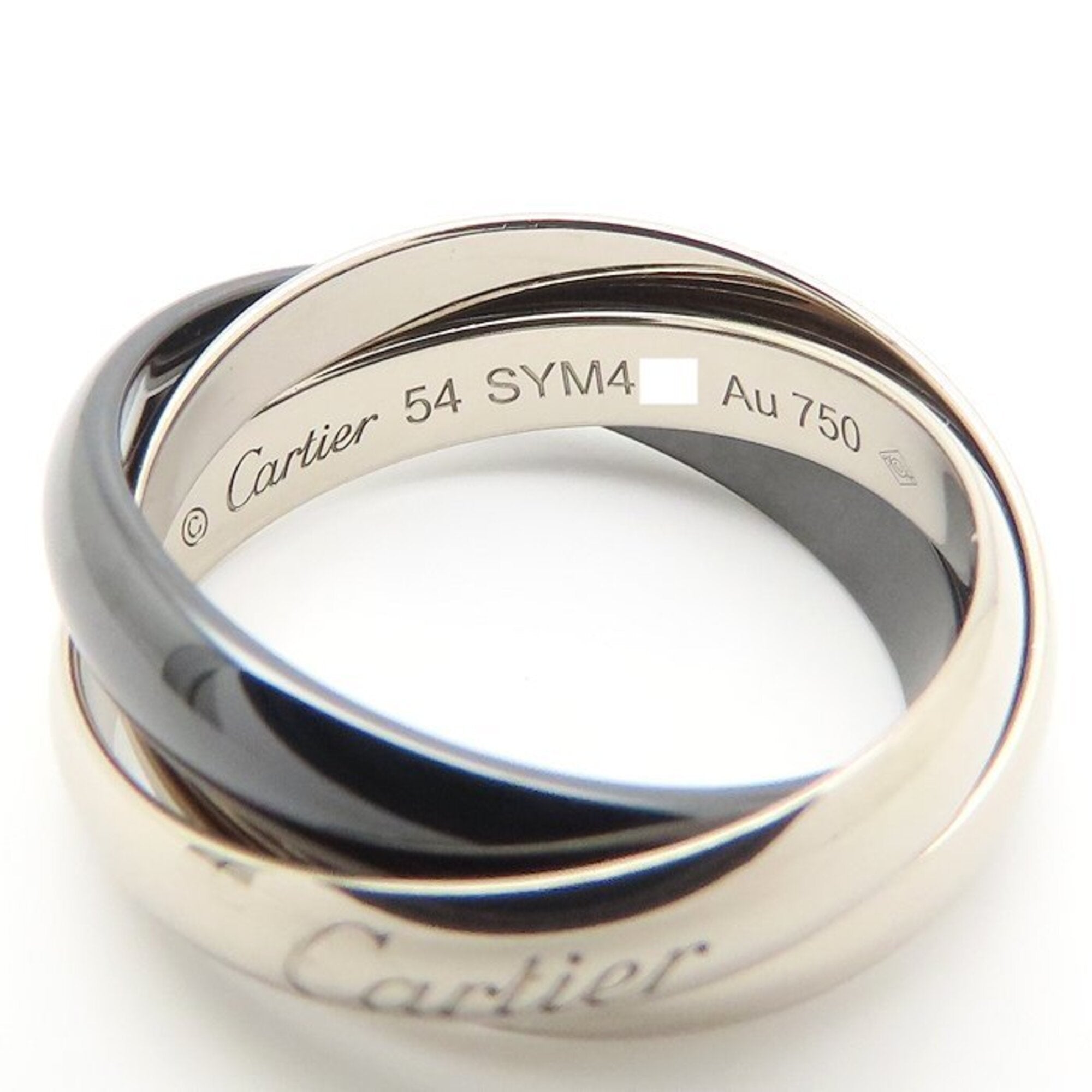 Cartier Trinity White Gold (18K) Ceramic Band Ring (Pre-Owned)