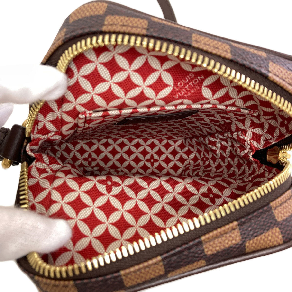 Louis Vuitton Damier Canvas Ebene Damier Canvas Shoulder Bag (Pre-Owned)