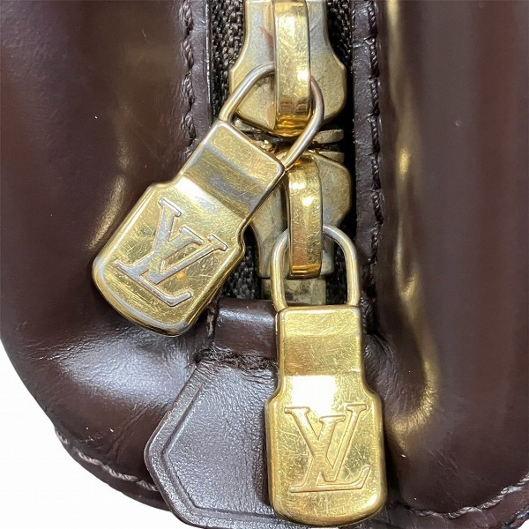 Louis Vuitton Brown Damier Canvas Handbag Shoulder Bag (Pre-Owned)
