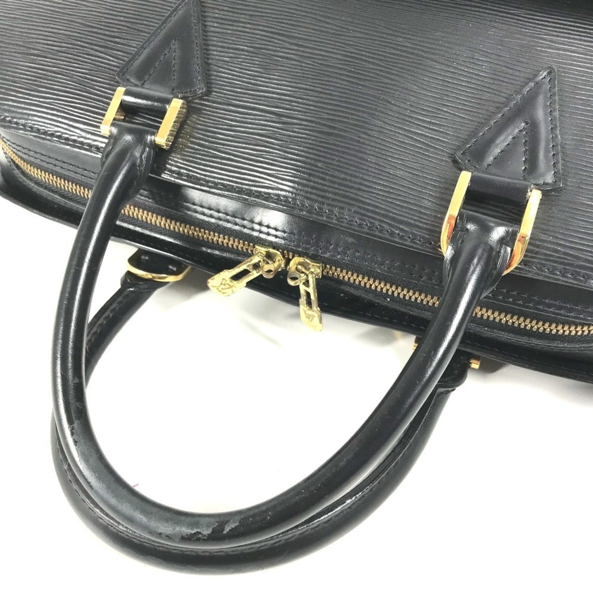 Louis Vuitton Epi Black Noir Boston Bag Handbag Tote Bag (Pre-Owned)